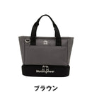 ベストスポーツ Munsingwear（マンシングウェア）製品。Munsingwear バイカラー2層式カートバッグ 保冷機能付 26SS MG6STT41U