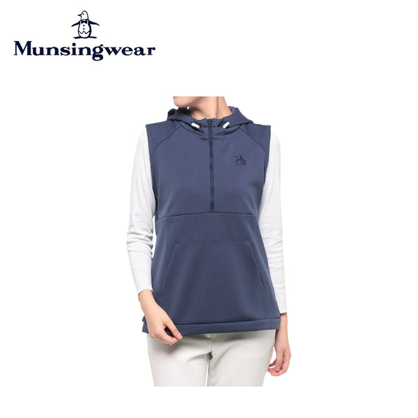 Munsingwear（マンシングウェア） Munsingwear（マンシングウェア）製品。Munsingwear ENVOY 3Colors Penguin logo 吸汗ストレッチ ノースリーブパーカー 23FW MEWWJL90P