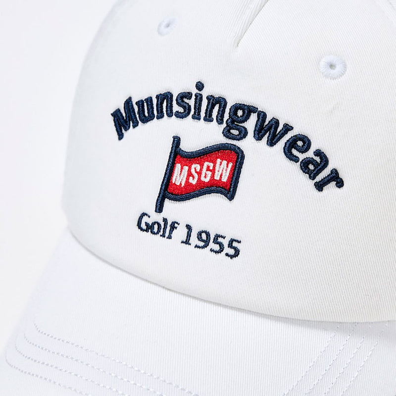 ベストスポーツ Munsingwear（マンシングウェア）製品。Munsingwear バイオウォッシュ加工 ベースボールキャップ 24FW MG4FCP05M