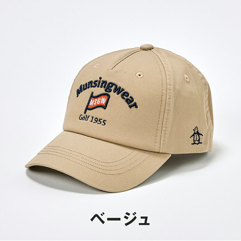 ベストスポーツ Munsingwear（マンシングウェア）製品。Munsingwear バイオウォッシュ加工 ベースボールキャップ 24FW MG4FCP05M