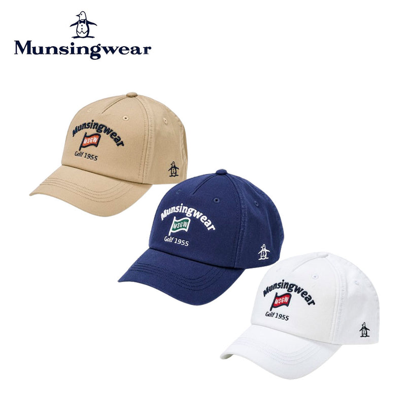 ベストスポーツ Munsingwear（マンシングウェア）製品。Munsingwear バイオウォッシュ加工 ベースボールキャップ 24FW MG4FCP05M