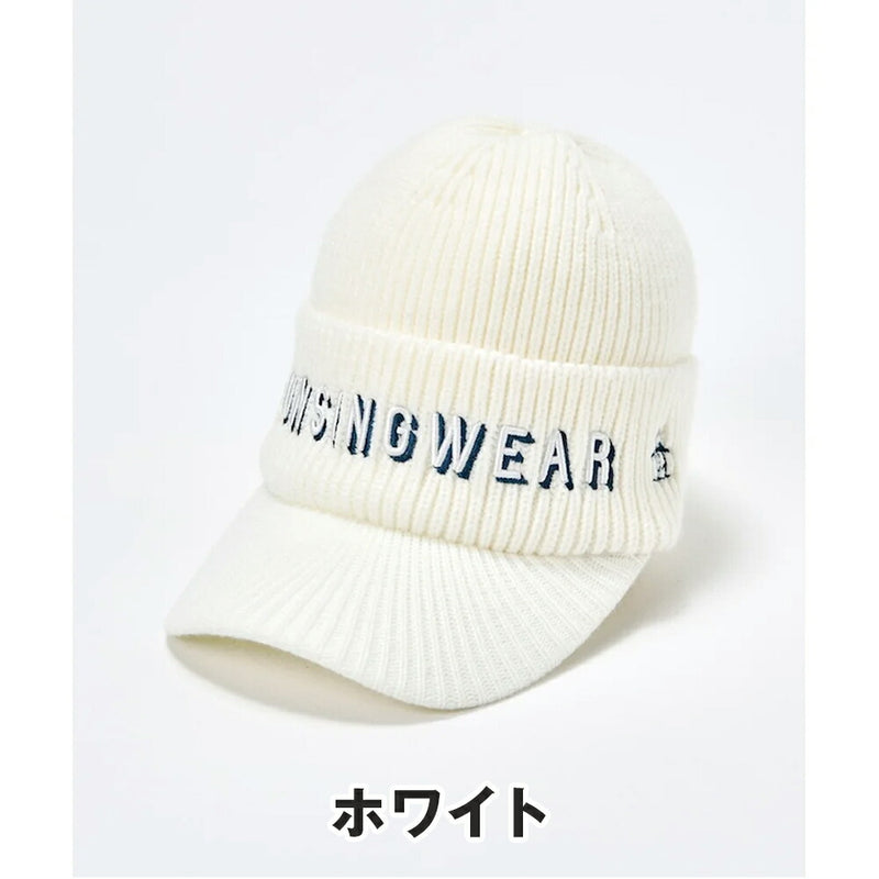 ベストスポーツ Munsingwear（マンシングウェア）製品。Munsingwear ロゴジャカード編み ニットキャップ 24FW MG4FCP42M