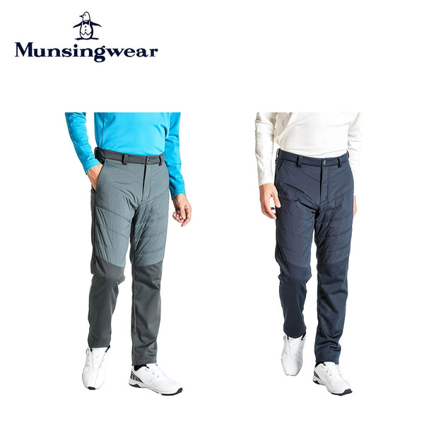 割引対象商品（3,000円以上） Munsingwear（マンシングウェア）製品。Munsingwear SEASON COLLECTION ストレッチウーブンXボンディングニットハイブリッド中綿パンツ 24FW MG4FLP26M