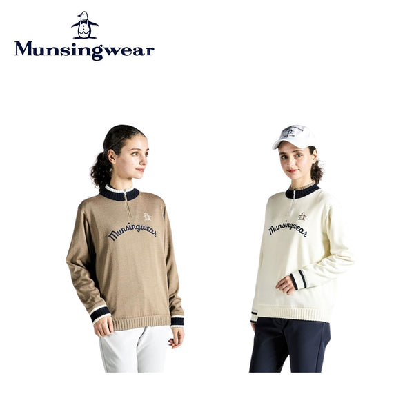 割引対象商品（3,000円以上） Munsingwear（マンシングウェア）製品。Munsingwear SEASON COLLECTION 防風ハーフジップセーター 24FW MG4FST81L