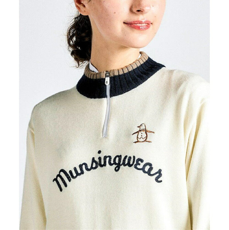 ベストスポーツ Munsingwear（マンシングウェア）製品。Munsingwear SEASON COLLECTION 防風ハーフジップセーター 24FW MG4FST81L