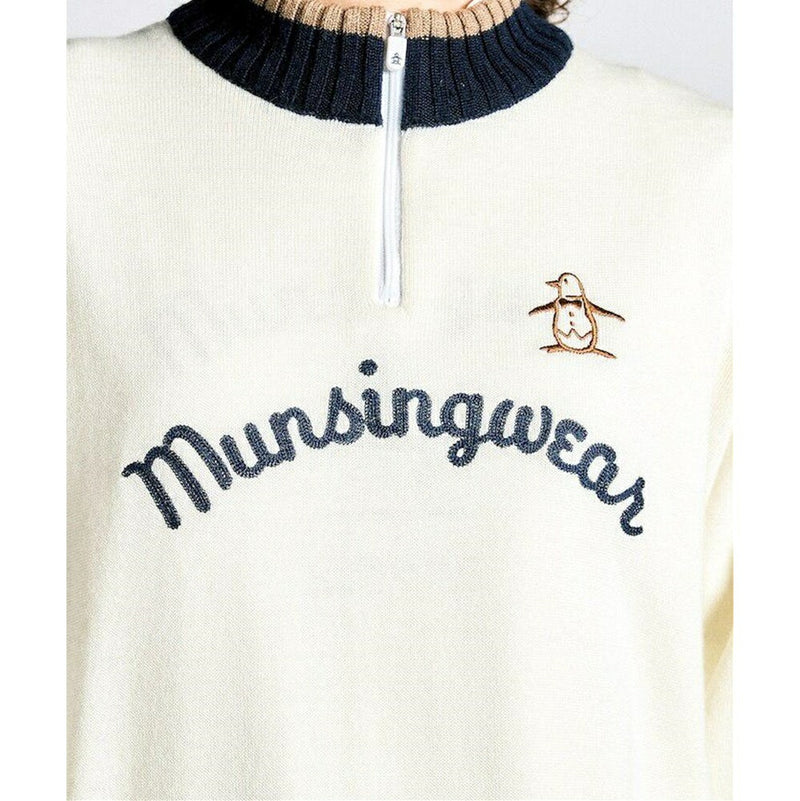 ベストスポーツ Munsingwear（マンシングウェア）製品。Munsingwear SEASON COLLECTION 防風ハーフジップセーター 24FW MG4FST81L