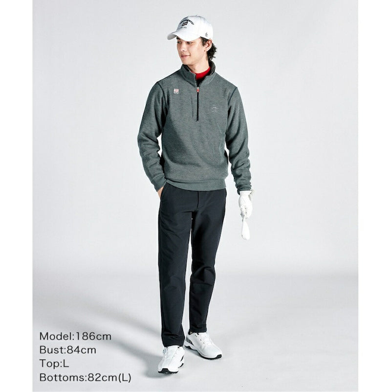 ベストスポーツ Munsingwear（マンシングウェア）製品。Munsingwear SEASON COLLECTION 吸湿発熱裏起毛カットソーハーフジッププルオーバー 24FW MG4FSW22M