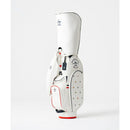 ベストスポーツ Munsingwear（マンシングウェア）製品。Munsingwear 合皮素材フラッグ飛び柄キャディバッグ 25SS MG5SCB02L