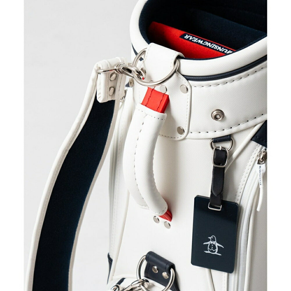 Munsingwear 合皮素材フラッグ飛び柄キャディバッグ 25SS