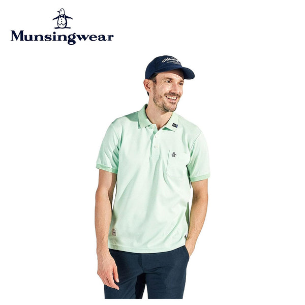 商品 Munsingwear（マンシングウェア）製品。Munsingwear SEASON サンスクリーンドット鹿の子半袖ポロシャツ 25SS MG5SHS22M