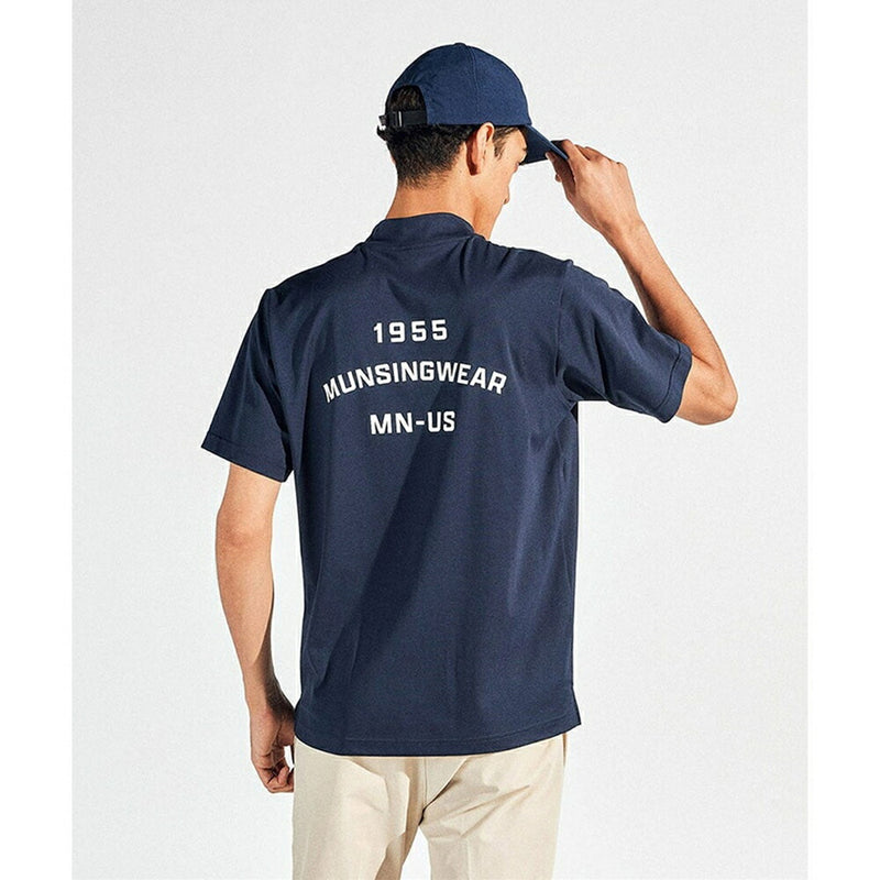 ベストスポーツ Munsingwear（マンシングウェア）製品。Munsingwear サンスクリーンモックネックグラフィックプリントシャツ 25SS MG5SHS23M