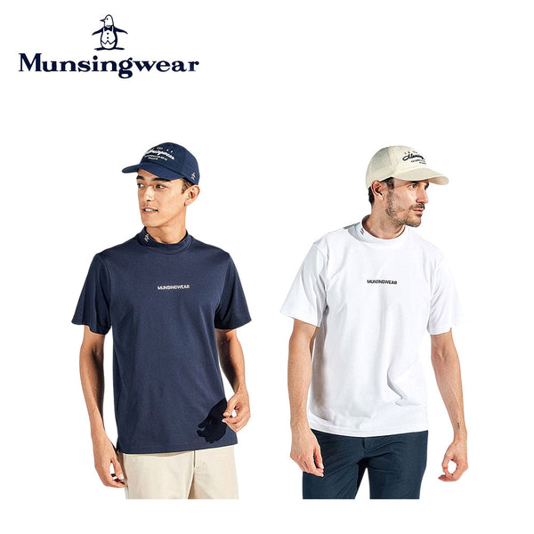 ゴルフ用品 2025年春夏 Munsingwear（マンシングウェア）製品。Munsingwear サンスクリーンモックネックグラフィックプリントシャツ 25SS MG5SHS23M