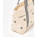 ベストスポーツ Munsingwear（マンシングウェア）製品。Munsingwear グリーンキーパーペンギンデザイン刺繍飛び柄トートバッグ 25SS MG5STT04L