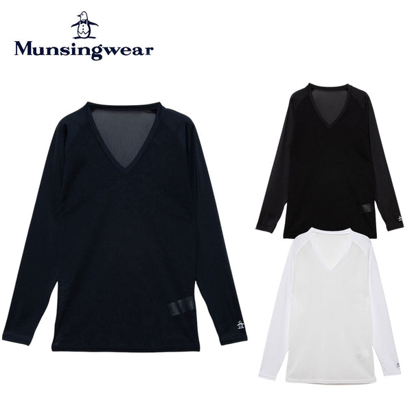 ゴルフ用品 2025年春夏 Munsingwear（マンシングウェア）製品。Munsingwear サンスクリーンVネックアンダーウェア 25SS MG5SUD02M