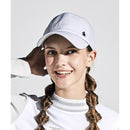 ベストスポーツ Munsingwear（マンシングウェア）製品。Munsingwear イオニア リボン付きモノグラムデザインキャップ 24SS MGCXJC01W