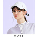 ベストスポーツ Munsingwear（マンシングウェア）製品。Munsingwear イオニア リボン付きモノグラムデザインキャップ 24SS MGCXJC01W