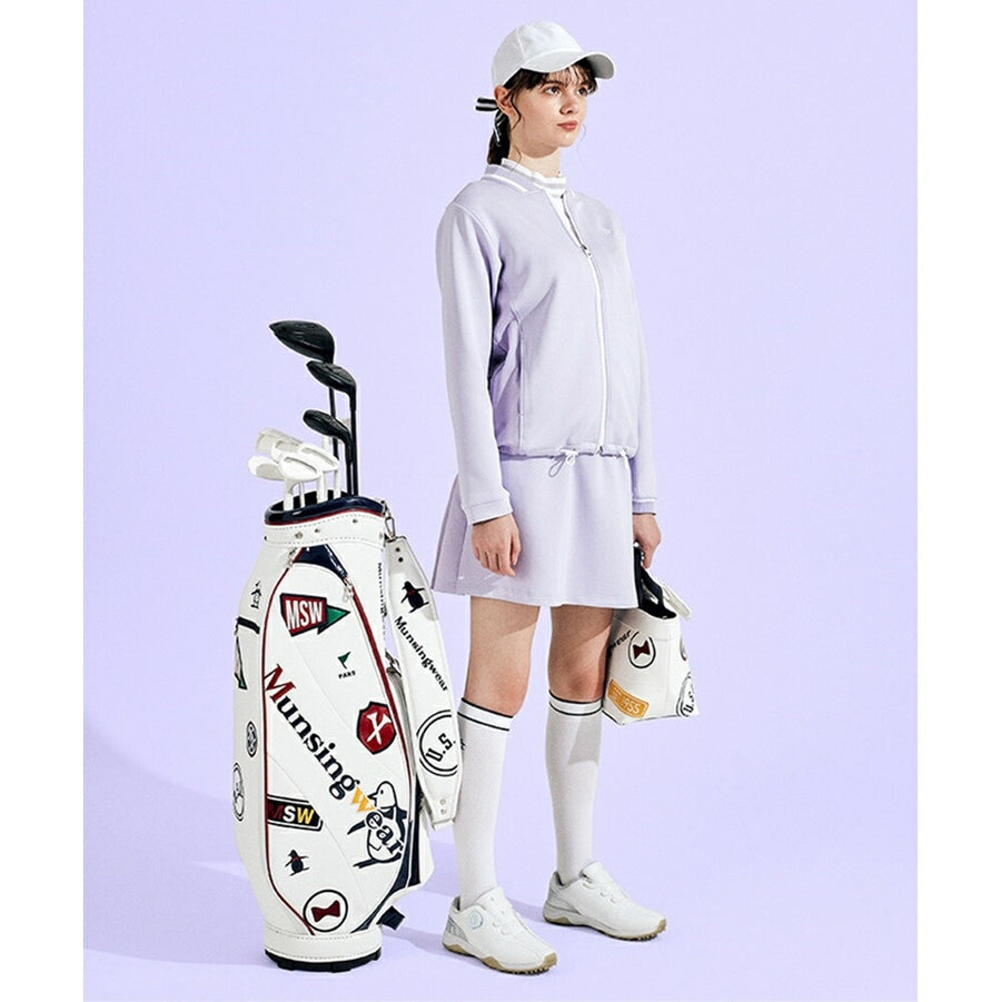 豪華ラッピング無料 Munsingwear イオニア リボン付きモノグラムデザインキャップ レディースウェア