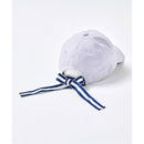 ベストスポーツ Munsingwear（マンシングウェア）製品。Munsingwear イオニア リボン付きモノグラムデザインキャップ 24SS MGCXJC01W