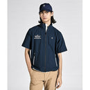 ベストスポーツ Munsingwear（マンシングウェア）製品。Munsingwear SEASON COLLECTION はっ水ストレッチ 袖ドッキングブルゾン 24FW MGMXJK04