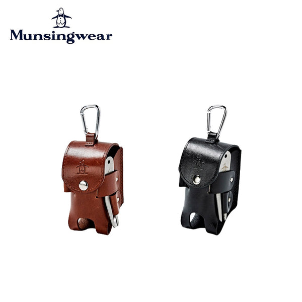 Munsingwear（マンシングウェア） Munsingwear（マンシングウェア）製品。Munsingwear SEASON COLLECTION レザーボールポーチ 23FW MQBWJX60W