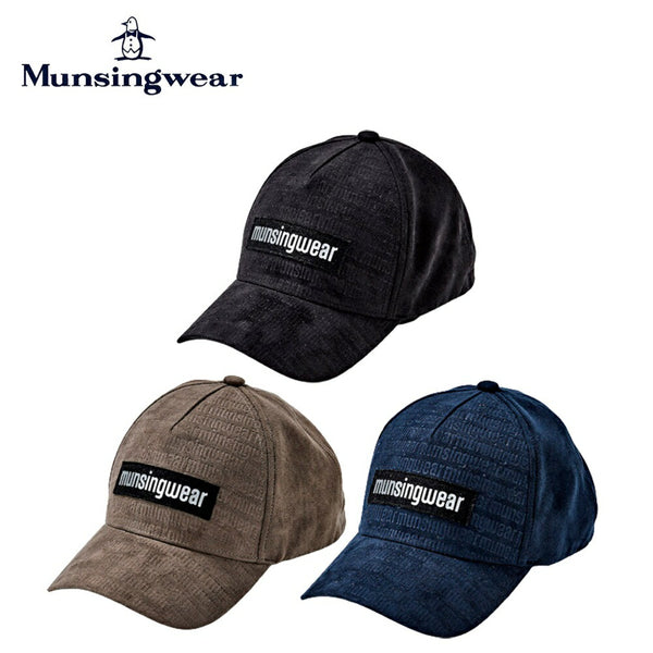 ゴルフ - ヘッドウェア Munsingwear（マンシングウェア）製品。Munsingwear ロゴエンボス 耳当て付きキャップ 23FW MEBWJC04
