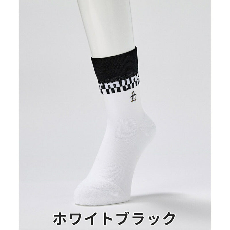 ベストスポーツ Munsingwear（マンシングウェア）製品。Munsingwear ENVOY ミドル丈 ロゴソックス 24SS MEBXJB02