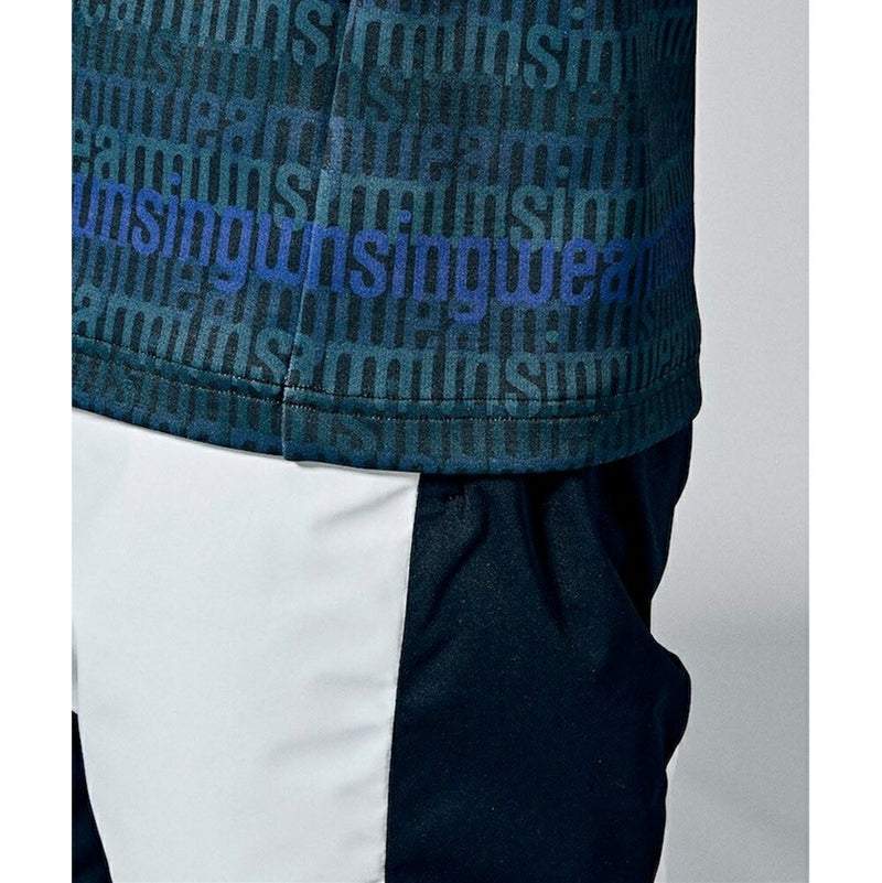 ベストスポーツ Munsingwear（マンシングウェア）製品。Munsingwear ENVOY HEATNAVIオンブレロゴ総柄プリント長袖シャツ 23FW MEMWJB04