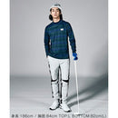 ベストスポーツ Munsingwear（マンシングウェア）製品。Munsingwear ENVOY HEATNAVIオンブレロゴ総柄プリント長袖シャツ 23FW MEMWJB04