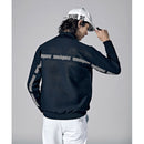 ベストスポーツ Munsingwear（マンシングウェア）製品。Munsingwear ENVOY 防風袖ネオンサインジャカード前開きセーター 23FW MEMWJL01