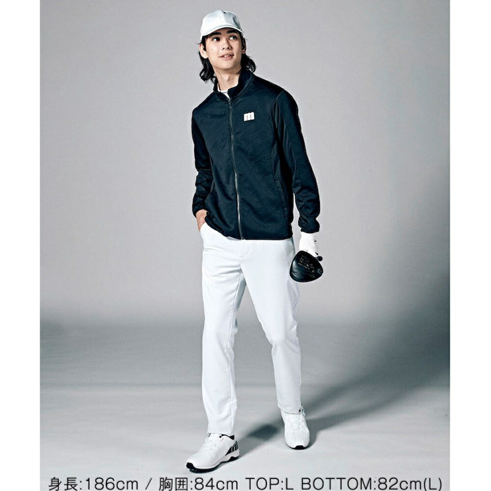 マンシングウェア ENVOY バイアス mロゴ キルトジャカード フルジップ