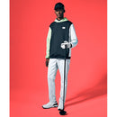 ベストスポーツ Munsingwear（マンシングウェア）製品。Munsingwear ENVOY ストレッチ 袖ロゴプリントフーディー 23FW MEMWJL51