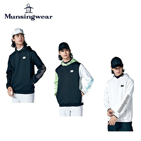Munsingwear（マンシングウェア） Munsingwear（マンシングウェア）製品。Munsingwear ENVOY ストレッチ 袖ロゴプリントフーディー 23FW MEMWJL51