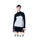 ベストスポーツ Munsingwear（マンシングウェア）製品。Munsingwear ENVOY 防風裏起毛 ネオンロゴ モックネック長袖シャツ 23FW MEWWJB03