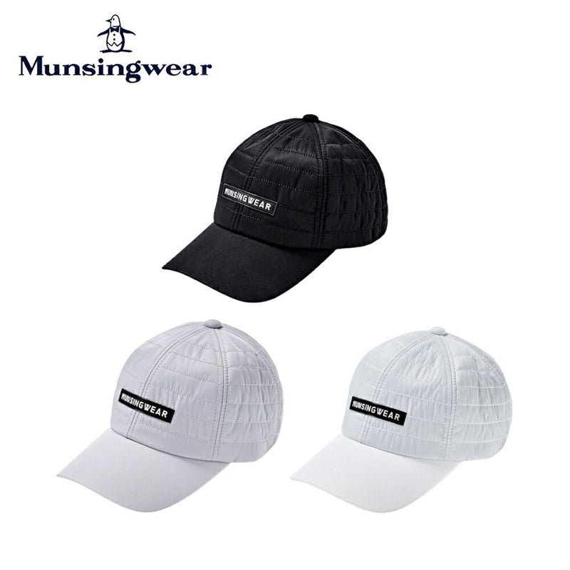 ベストスポーツ Munsingwear（マンシングウェア）製品。Munsingwear 中わたキルト キャップ 23FW MGBWJC06