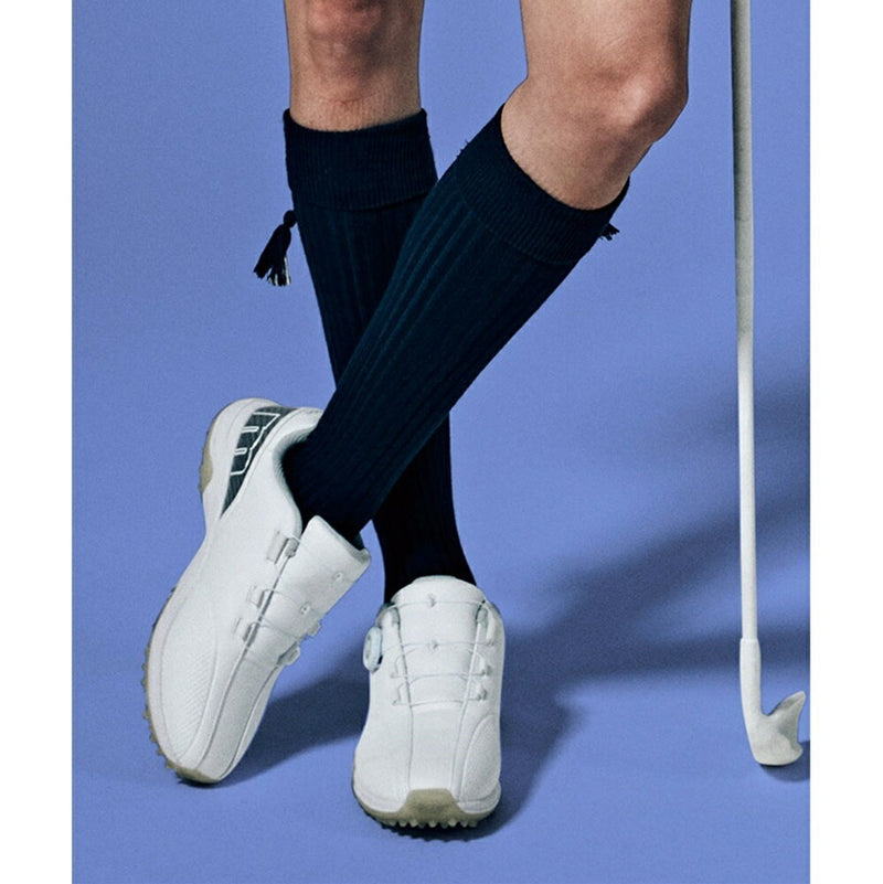 ベストスポーツ Munsingwear（マンシングウェア）製品。Munsingwear タッセル付き ハイソックス 23FW MGCWJB03
