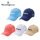 ベストスポーツ Munsingwear（マンシングウェア）製品。Munsingwear ロゴ刺しゅう イヤーカーブキャップ 24SS MGCXJC20