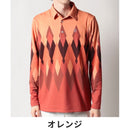 ベストスポーツ Munsingwear（マンシングウェア）製品。Munsingwear SEASON COLLECTION HEATNAVIアーガイルパネルプリント長袖シャツ 23FW MGMWJB07