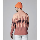 ベストスポーツ Munsingwear（マンシングウェア）製品。Munsingwear SEASON COLLECTION HEATNAVIアーガイルパネルプリント長袖シャツ 23FW MGMWJB07