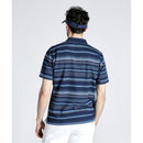 ベストスポーツ Munsingwear（マンシングウェア）製品。Munsingwear SEASON COLLECTION SUNSCREEN リネン混ボーダー 半袖ポロシャツ 24SS MGMXJA15