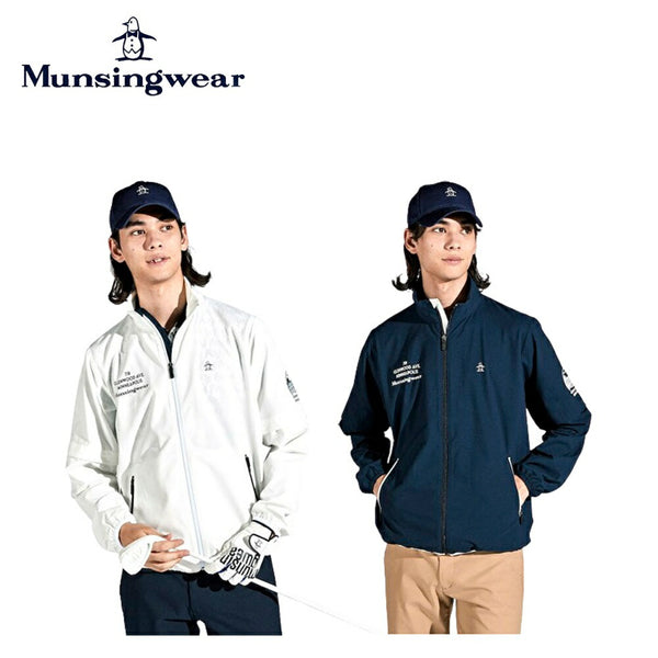 ゴルフ用品 2024年春夏 Munsingwear（マンシングウェア）製品。Munsingwear SEASON COLLECTION はっ水ストレッチ 袖ドッキングブルゾン 24SS MGMXJK04