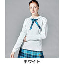 ベストスポーツ Munsingwear（マンシングウェア）製品。Munsingwear SEASON COLLECTION 防透けフラットカラー長袖シャツ(タータンチェックリボンタイ付き) 23FW MGWWJB06