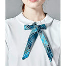 ベストスポーツ Munsingwear（マンシングウェア）製品。Munsingwear SEASON COLLECTION 防透けフラットカラー長袖シャツ(タータンチェックリボンタイ付き) 23FW MGWWJB06