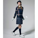 ベストスポーツ Munsingwear（マンシングウェア）製品。Munsingwear ストレッチ先染めタータンチェックKinloch Andersonスカート 44cm丈 23FW MGWWJE03