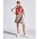 ベストスポーツ Munsingwear（マンシングウェア）製品。Munsingwear SEASON COLLECTION SUNSCREEN ストレッチロゴプリント 半袖台衿シャツ 24SS MGWXJA09