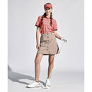 ベストスポーツ Munsingwear（マンシングウェア）製品。Munsingwear SEASON COLLECTION SUNSCREEN ストレッチロゴプリント 半袖台衿シャツ 24SS MGWXJA09