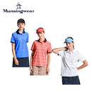 ベストスポーツ Munsingwear（マンシングウェア）製品。Munsingwear SEASON COLLECTION SUNSCREEN ストレッチロゴプリント 半袖台衿シャツ 24SS MGWXJA09