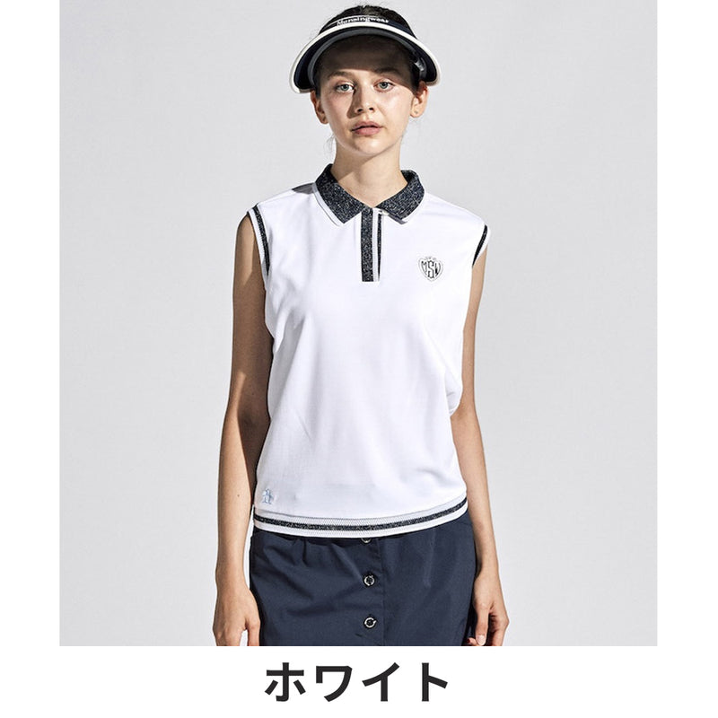 ベストスポーツ Munsingwear（マンシングウェア）製品。Munsingwear SEASON COLLECTION SUNSCREEN ストレッチスリーブレスシャツ 24SS MGWXJA10