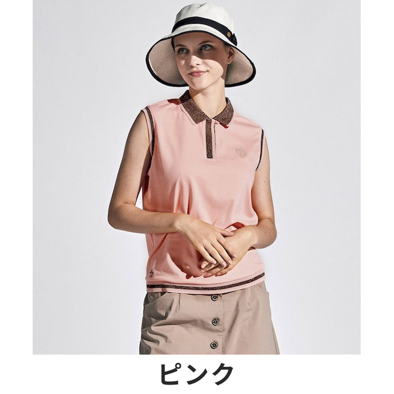 ベストスポーツ Munsingwear（マンシングウェア）製品。Munsingwear SEASON COLLECTION SUNSCREEN ストレッチスリーブレスシャツ 24SS MGWXJA10