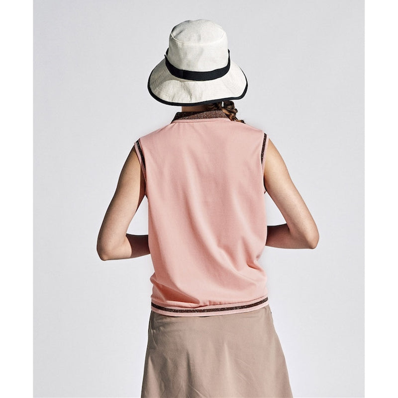 ベストスポーツ Munsingwear（マンシングウェア）製品。Munsingwear SEASON COLLECTION SUNSCREEN ストレッチスリーブレスシャツ 24SS MGWXJA10