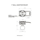 ベストスポーツ Quad Lock（クアッドロック）製品。Quad Lock 1" Ball Adaptor Mount